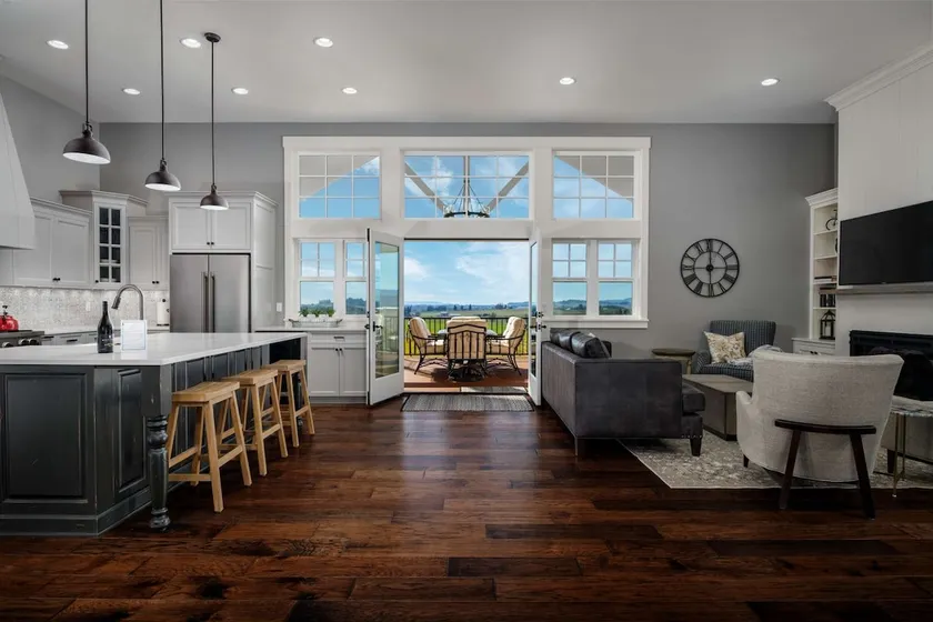 Incredible New Farmhouse Above Vineyard on 80+ Acres w/ Huge Deck & Ping Pong In Heated / AC Garage - Image 1