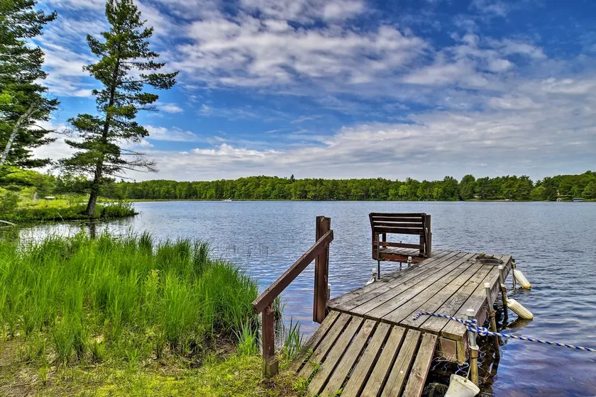 Burns Lake Cabin w/ Dock, Fire Pit, Rowboat & More - Image 1