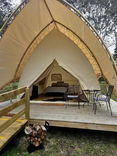 Opulent Glamping Escape with Lake Views & Outdoor Firepit in Victoria, Australia - Image 1