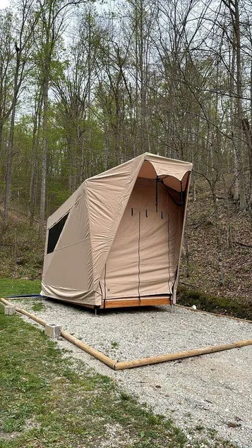 Safari Tent Glamping in Grayson Kentucky with Biking Trails Access - Image 1