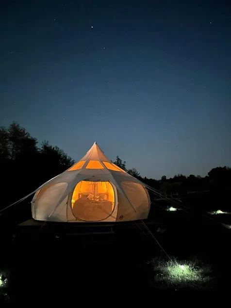 Gorgeous Bell Tent on a Beautiful Sanctuary for a Relaxing Glamping Experience in Luskville, Quebec - Image 1