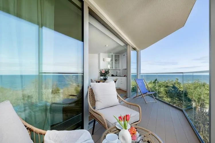 Ferienwohnung mit Garten, Pool und Sauna | Meerblick - Image 1