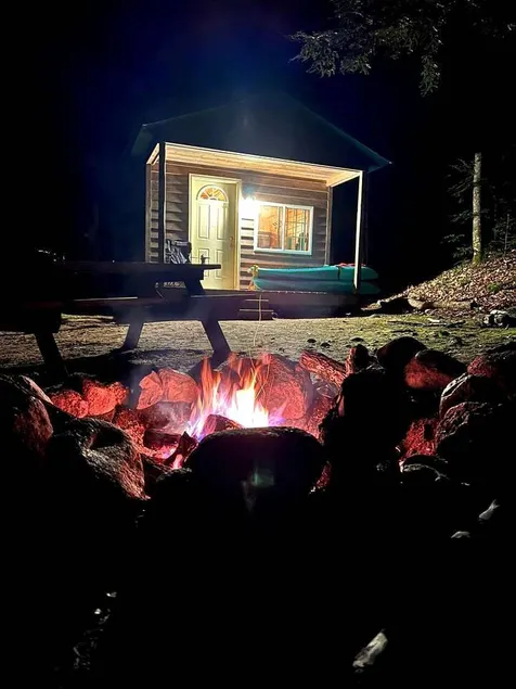 Porched Cabin for a Memorable Family Glamping Getaway near Wolf River in Wisconsin - Image 1