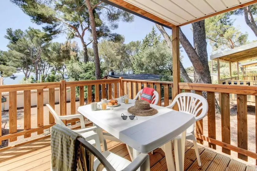 Charmant mobil home avec piscine chauffée et barbecue | Avec animaux acceptés - Image 1