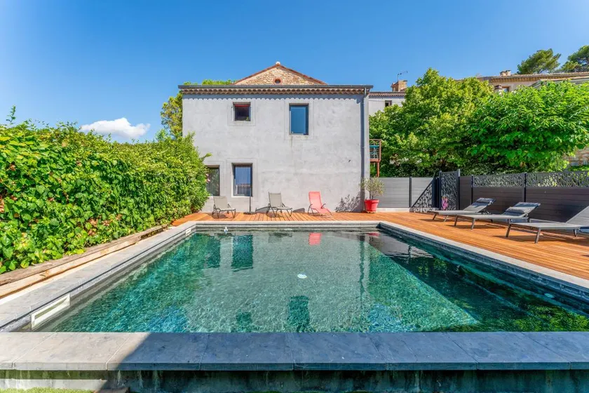 Holiday home with terrace, garden & pool | Garden view - Image 1