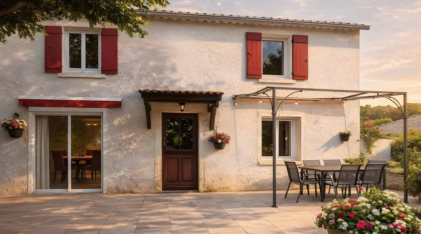 Maison de vacances avec terrasse, jardin et piscine | Vue jardin | Idéale pour le télétravail - Image 1