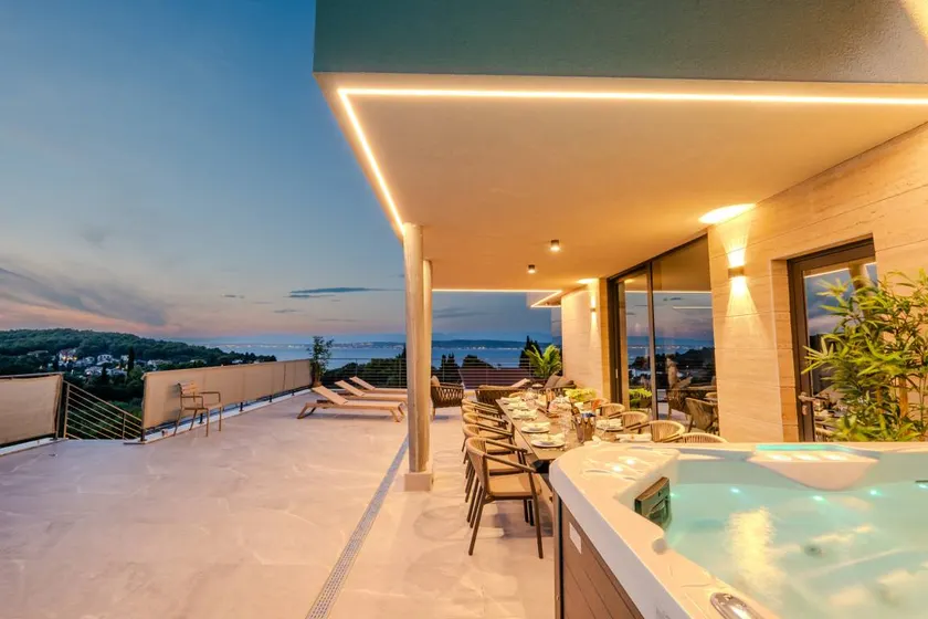 Family-friendly big villa with sauna, barbeque & terrace | Pool view - Image 1