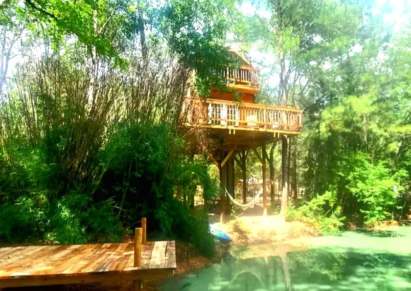 Fun for All Ages: Treehouse with Waterfront Deck for Families in Grimes County, TX - Image 1