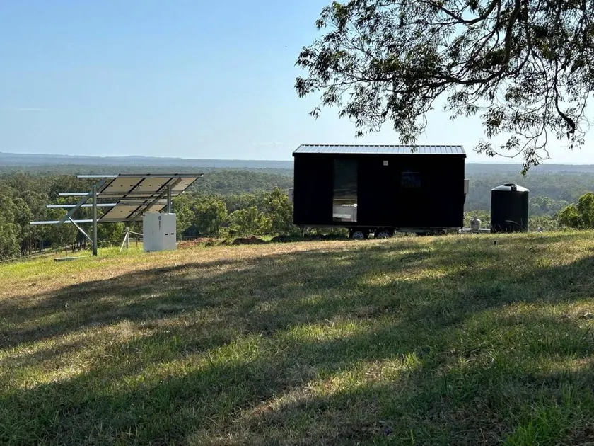 Beautiful Hilltop Tiny House with Breathtaking Views on a Cattle and Equine Training Property in Minimbah, New South Wales - Image 1