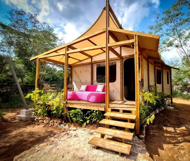 Incredible Tented Cabin on a Wonderful Retreat for a Relaxing Glamping Experience in Yucatan, Mexico - Image 1