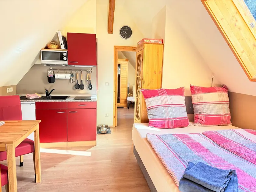 Cozy Rooftop Studio “Tannenwipfel” with Infrared Sauna, Dog-Friendly, WiFi - Image 1