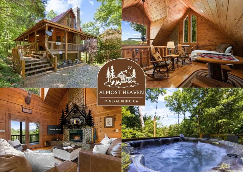 Mountain Views Hot Tub Arcade Game Firepit - Image 1