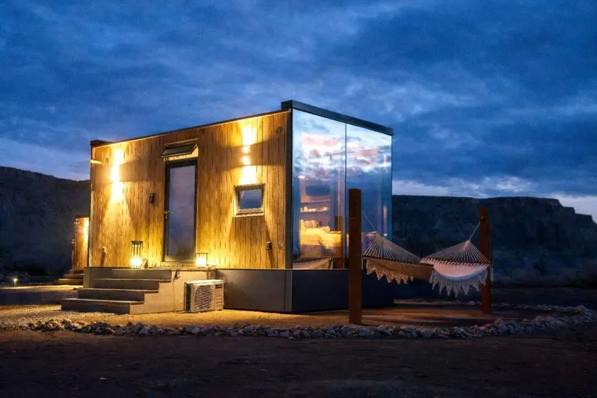 Secluded Desert Retreat with Mirrored Glass & Scenic Views | Near Torrey, Utah - Image 1