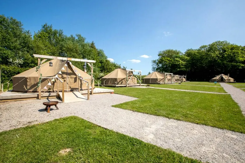 Family Glamping in Bell Tents near Preston, England - Image 1