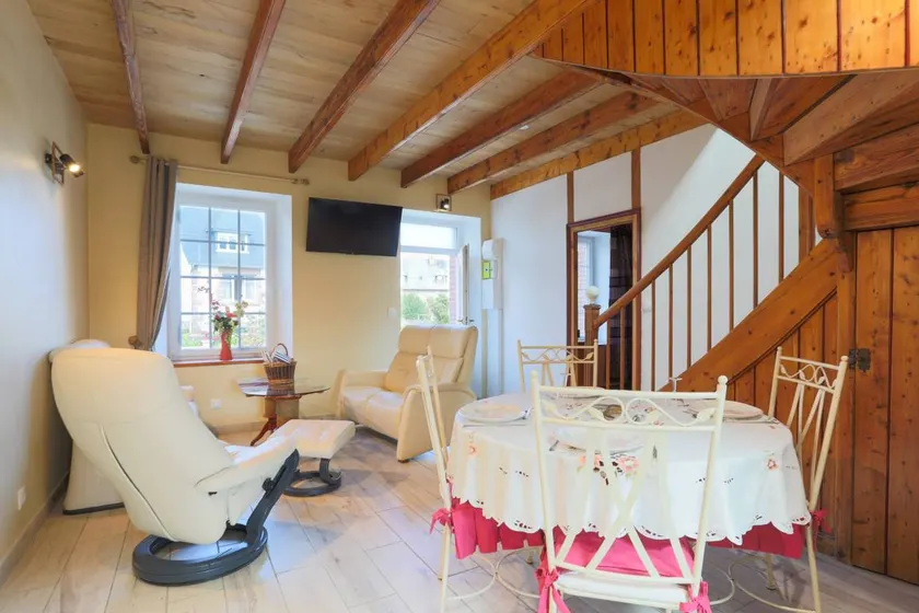 Agréable maison avec barbecue, jardin et terrasse | Vue jardin | À côté de la plage - Image 1