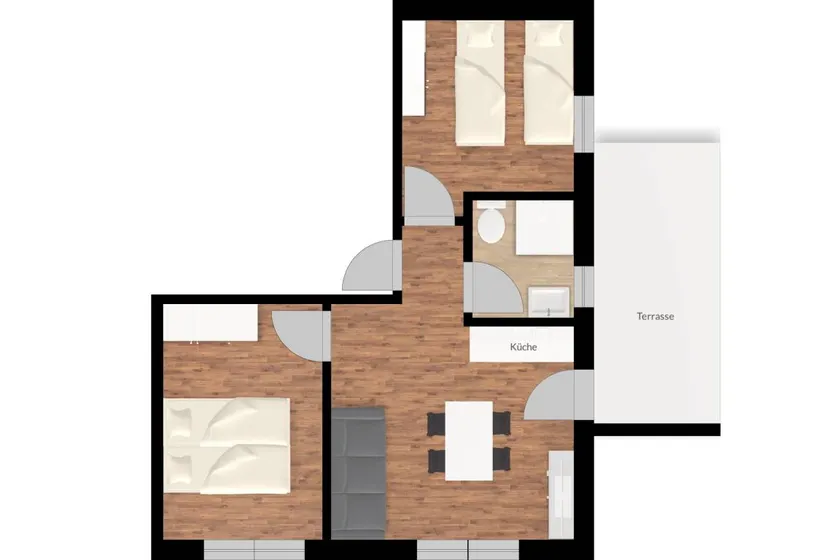 Family-oriented apartment with garden, sauna & terrace | Garden view - Image 1