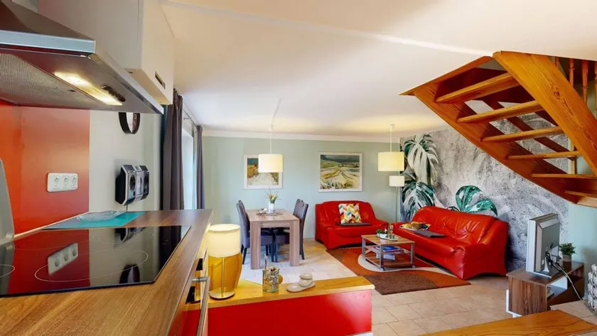 Holiday home with terrace, BBQ & garden | Garden view - Image 1