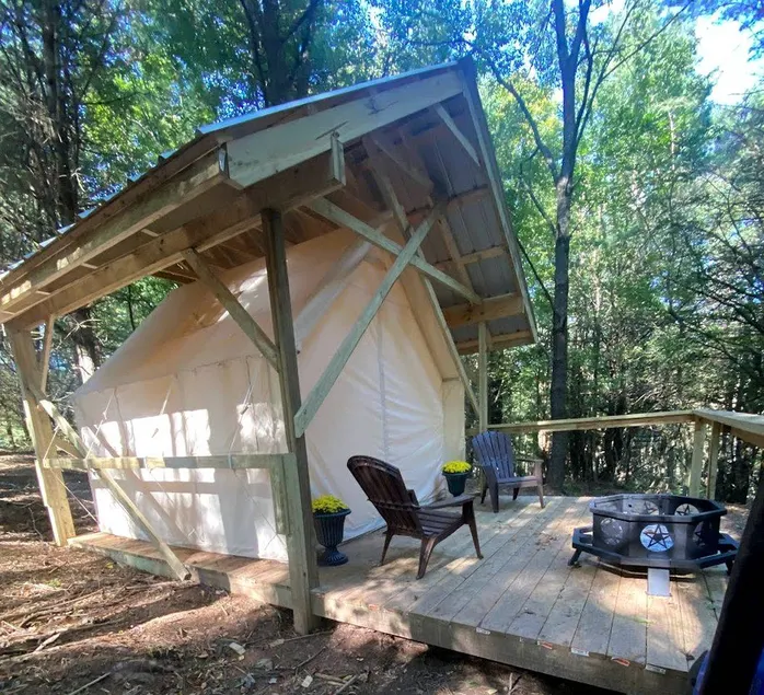 Rustic Safari Tent on a Wonderful Farm Surrounded by Nature for an Amazing Glamping Experience in Otego, New York - Image 1