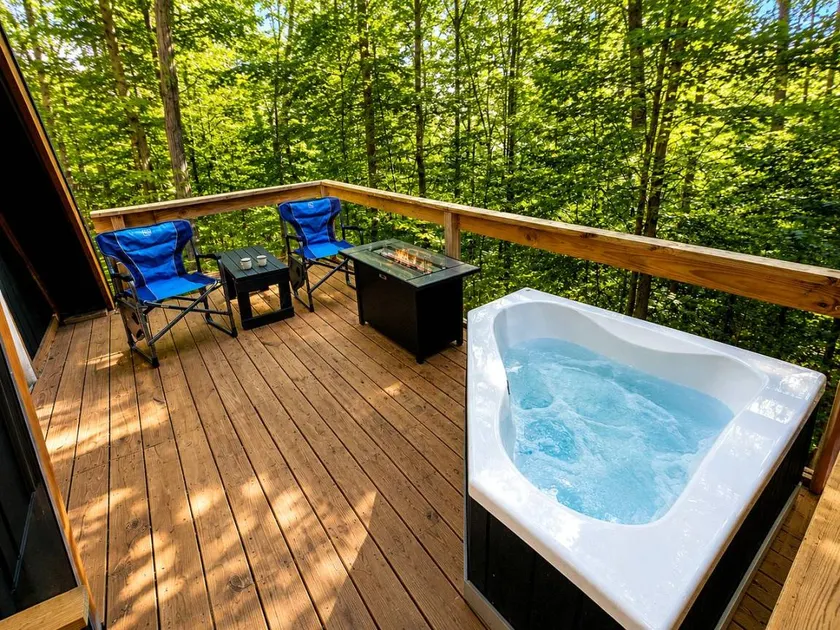 Off Grid Glamping at a Secluded A-Frame Cabin in New York - Image 1