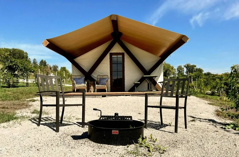 Reconnect with Nature at this Equipped Tented Cabin in Tekamah, Nebraska - Image 1