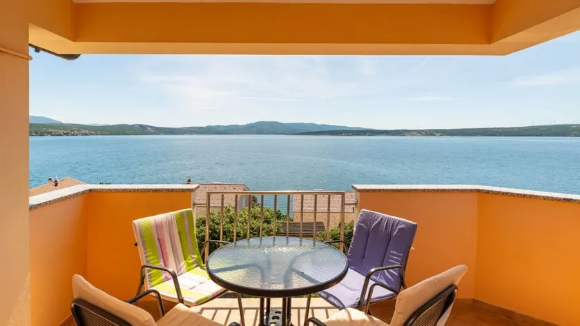 Schöne Wohnung mit Terrasse, Pool und Grill | Meerblick - Image 1
