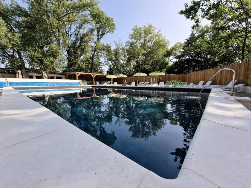Flower Camping Les Rives de l'Aygues - Mobile-home Premium 29 m² 2 bedrooms Half-covered terrace air-conditioning Dishwasher 4 people - Image 1