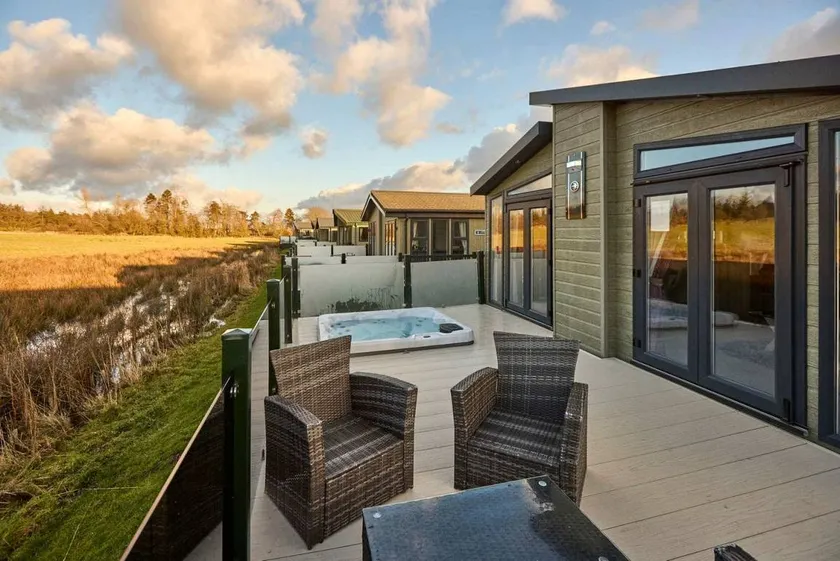Stunning Spacious Lodge Nestled in the Countryside of Northumberland with Incredible Views and Sunken Hot Tub near Hexham, England - Image 1