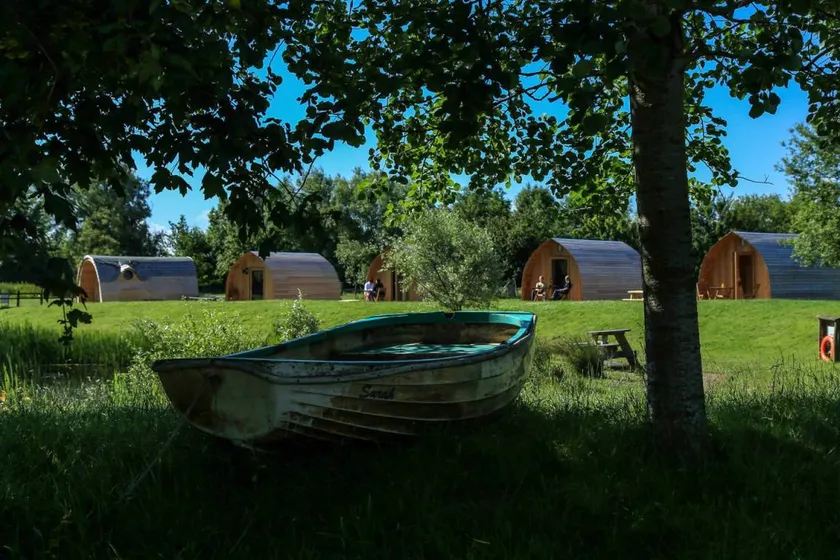 Original Wooden Camping Pods with Kitchenette on Farm in Somerset, England - Image 1