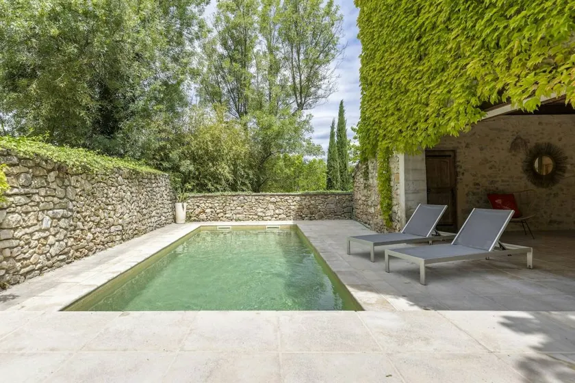 Holiday home with barbecue, garden & private pool - Image 1