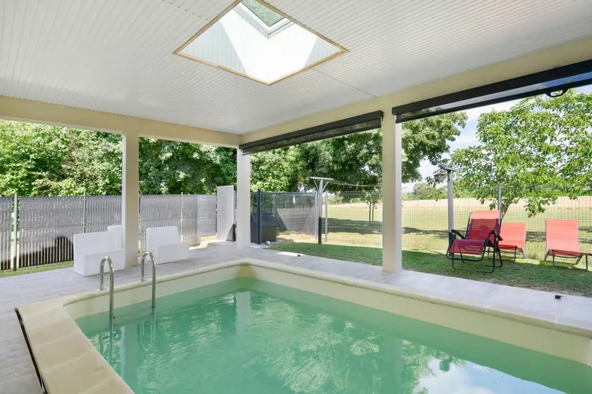 Fully equipped holiday home with garden, terrace & pool | Garden view - Image 1