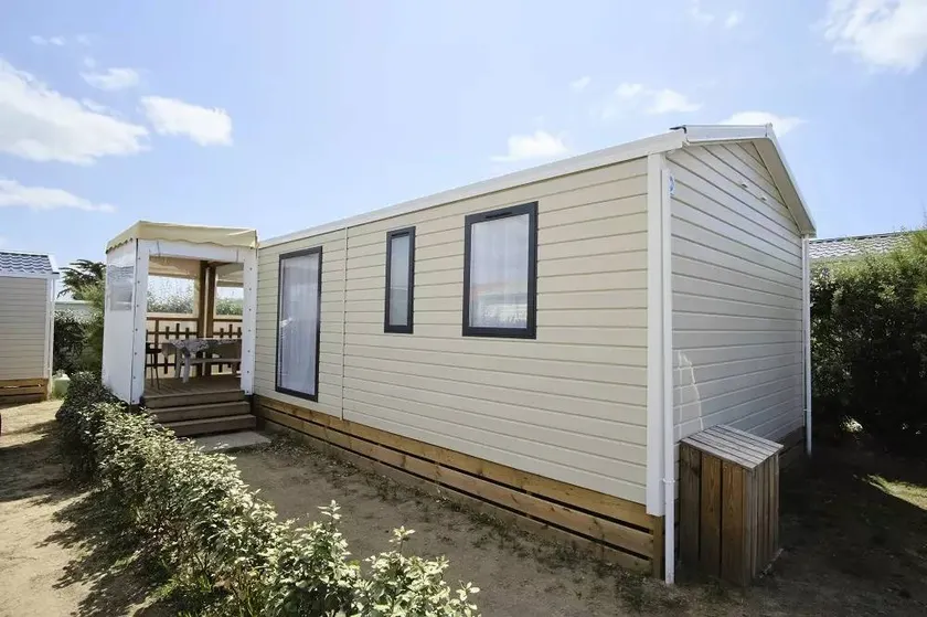 Camping Les Dunes 5 - Strand - Mobilheim Océan TV Wifi Plancha - 2 Schlafzimmer - 4/5 pers - Image 1