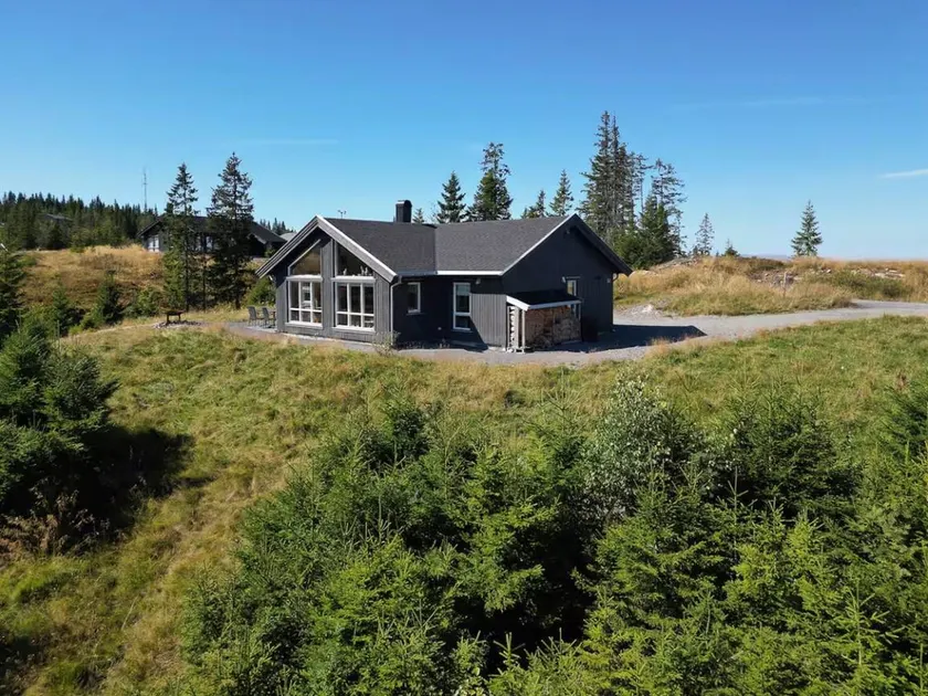 Modern cabin with views by ski trail in Hadeland - Image 1