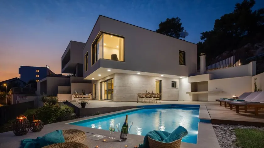 Ferienhaus mit Terrasse, Pool und Grill | Meerblick - Image 1