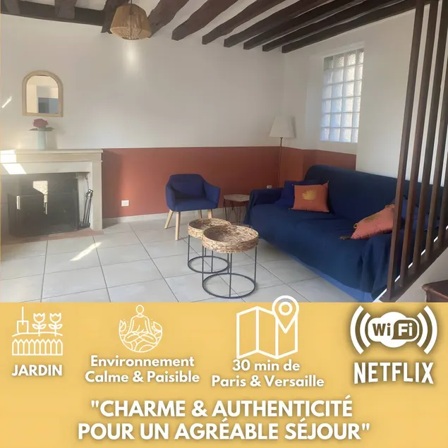 Country House 'Chez Myriam, Charme & Authenticité' with Private Terrace and Wi-Fi - Image 1