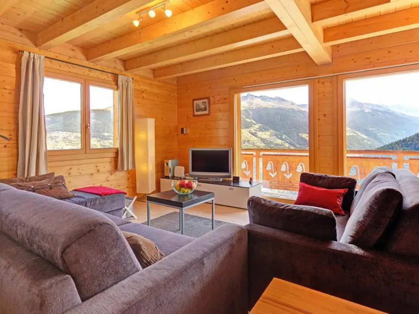 Chalet, sauna, balcone, camino o stufa a legna, parcheggio, televisione, 135m², Thyon - Image 1