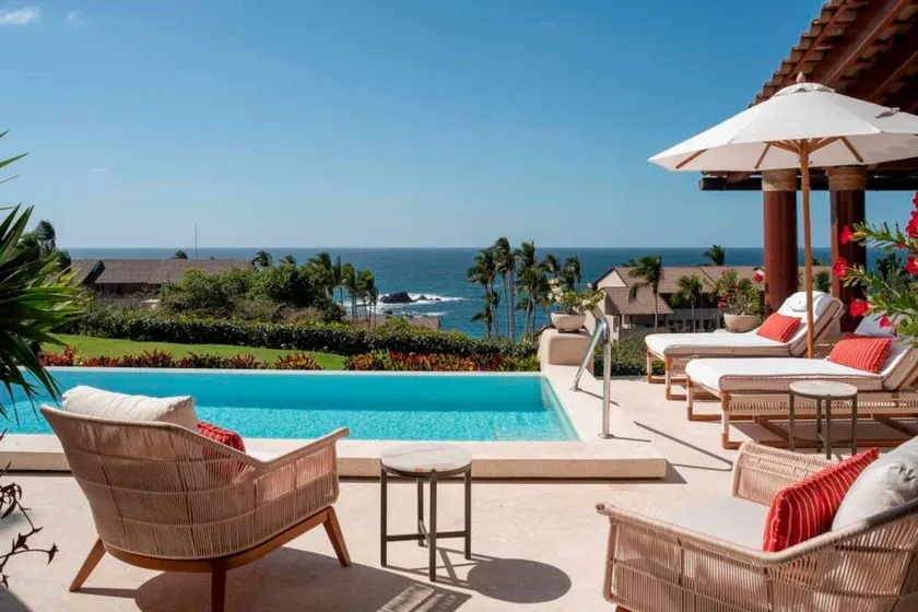 Holiday apartment with terrace, pool & barbeque | Water view - Image 1