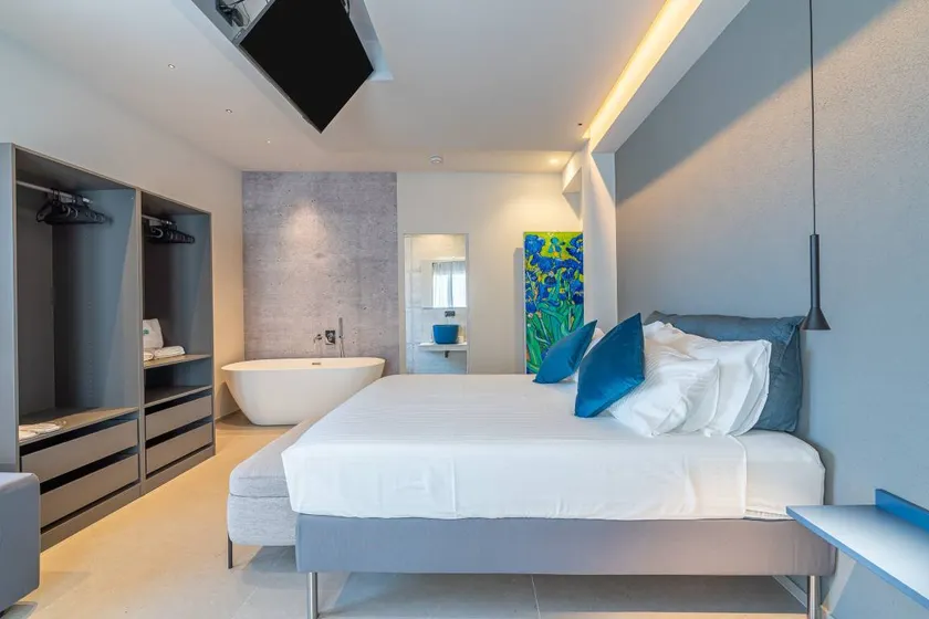 'Blue' Room with Mountain View, Shared Terrace and Air Conditioning - Image 1