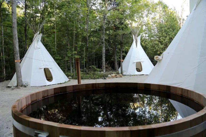 Spectacular Tipi Nestled Amidst Trees and Sauna Provided in Toronto, Ontario - Image 1