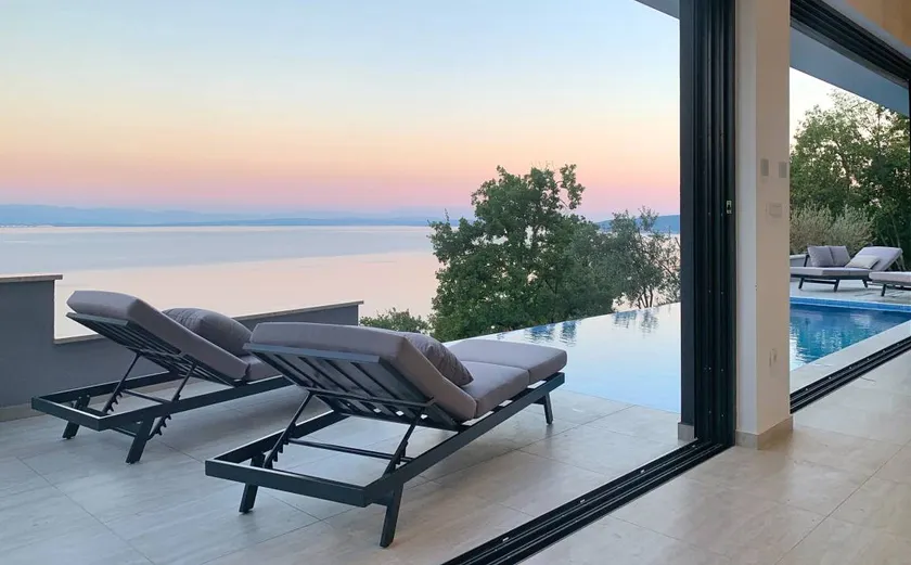 ESCAPE TO SERENITY: Modern 2 Bedroom Villa with Private Heated Infinity Pool, BBQ area, Large Garden, Jacuzzi, and Sauna with Breathtaking Sea Views - Image 1