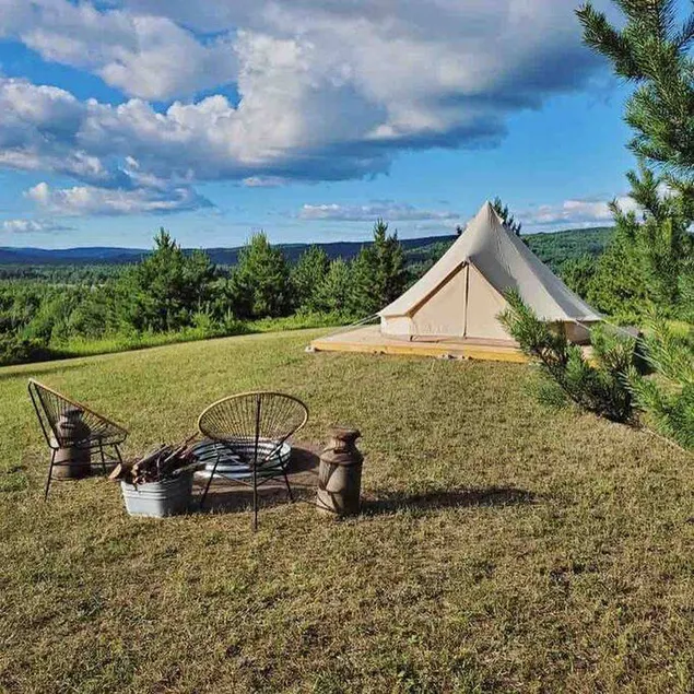 Cosmic Intimacy: Geodesic Dome Escape for Couples in a Dreamy Michigan Setting - Image 1