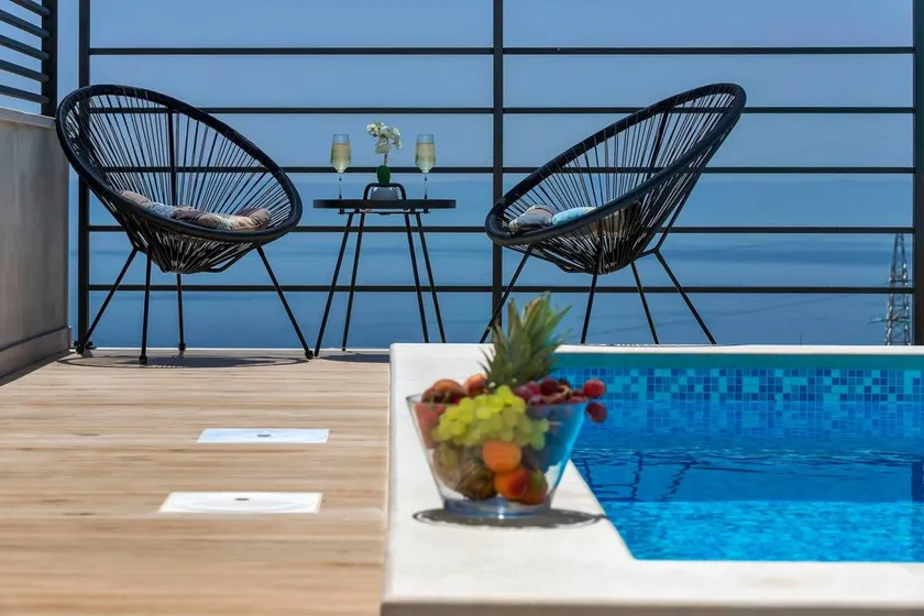Villa with terrace, private pool & barbecue - Image 1