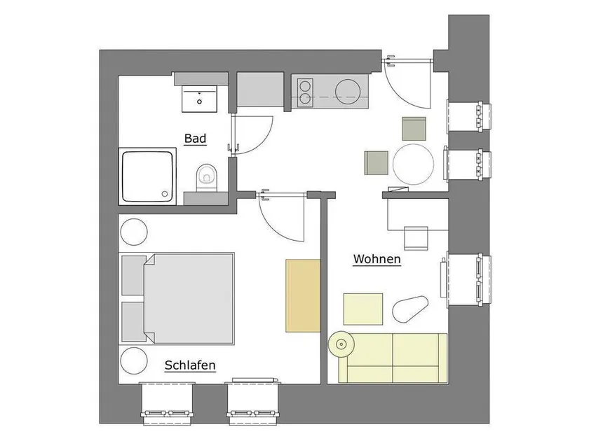 Bed & breakfast with 3 bedrooms for 6 persons - Image 1
