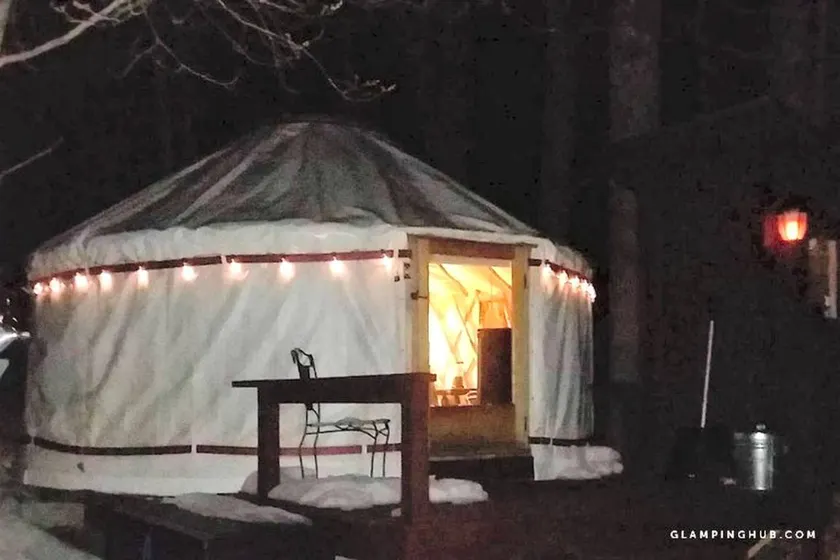 Modern Waterfront Yurt for a Romantic Getaway with a Hot Tub in the Monadnock Region, New Hampshire - Image 1