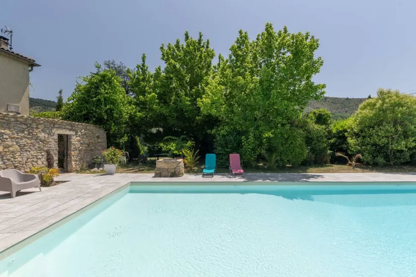 House with BBQ, terrace & pool | Garden view - Image 1