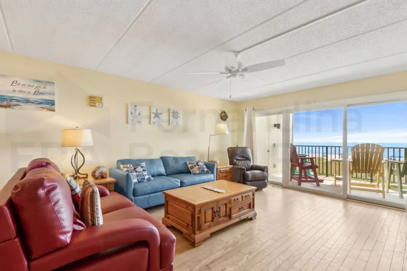 Oceanfront Beach Condo with Private Balcony, Short Walk to Pool and Beach by RedAwning - Image 1