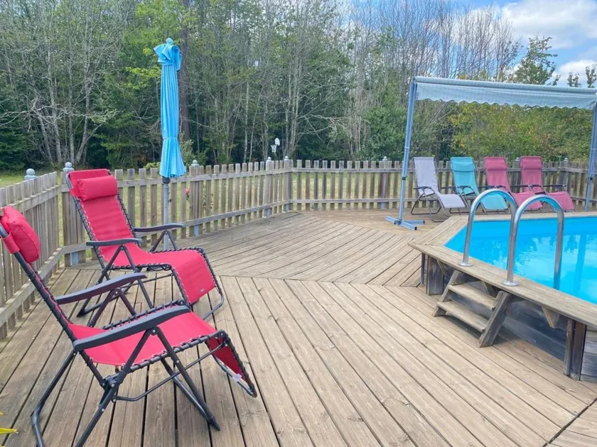 Maison Bois Avec Piscine Privée, Wifi Près Sites De Dordogne - Fr-1-616-445 - Image 1