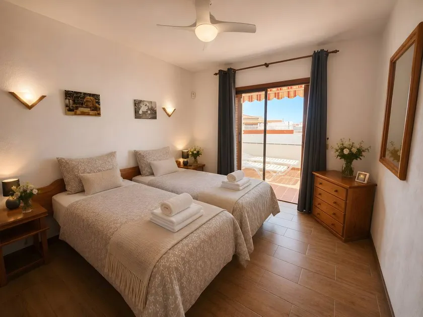 Holiday apartment with terrace, pool & garden | Sea view - Image 1
