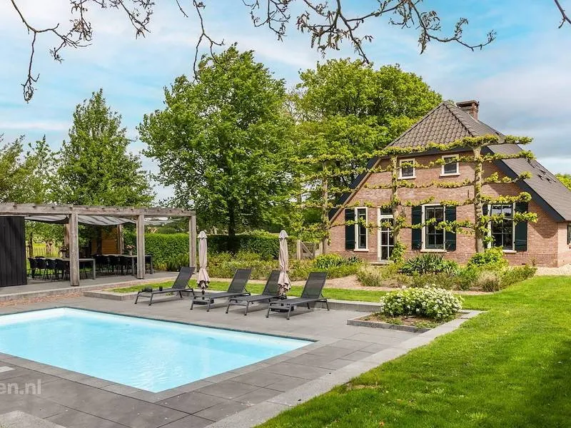 Holiday home with terrace, sauna & private pool | Nature view - Image 1