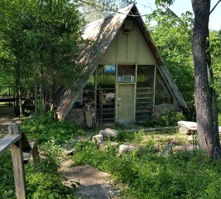 Rustic A-Frame Cabin in the Lush Woodlands of Grubville, Missouri - Image 1