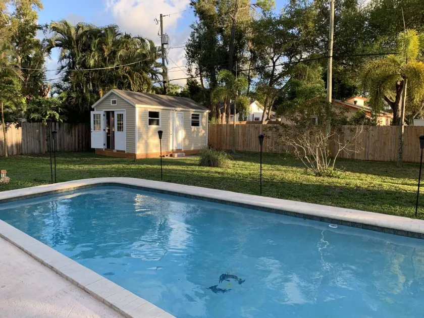 Holiday home with barbeque, terrace & private pool - Image 1